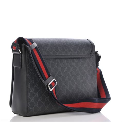 gucci supreme flap messenger bag|Messenger bag with interlocking g.